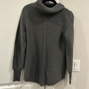 Dark grey turtleneck sweater